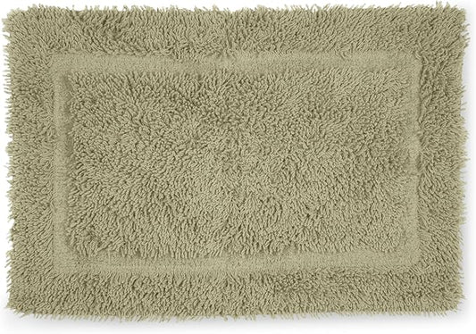 Martex 100% Cotton Ringspun Bath Rug Super Soft Super Absorbent Essential Bathroom Rugs Non-Slip Bath Mat Quick Drying Bath Mat Sea Green