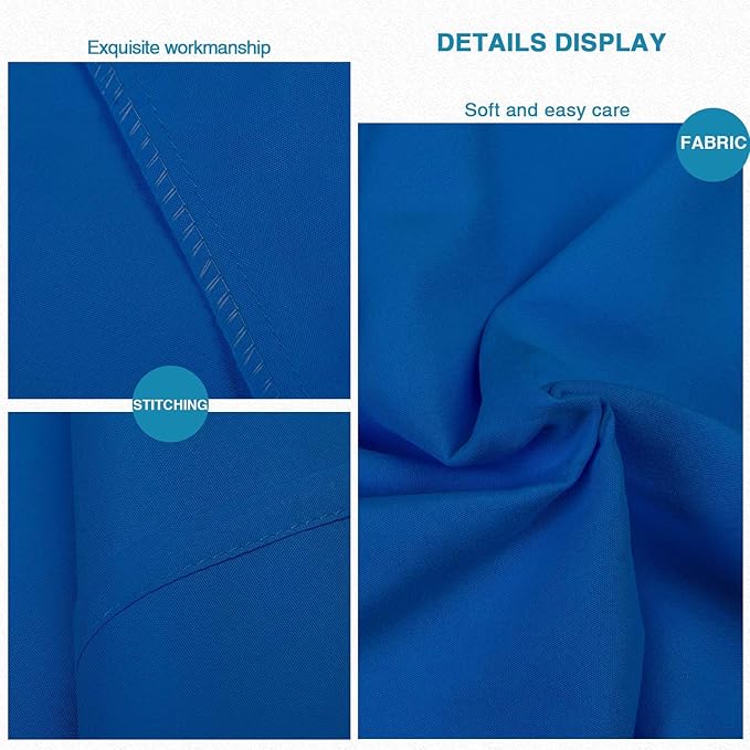 FLXXIE 2 Pack Microfiber Queen Pillow Cases, 1800 Super Soft Pillowcases with Envelope Closure, Wrinkle, Fade and Stain Resistant Pillow Covers, 20x30, Royal Blue