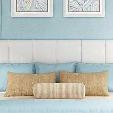 Yongchuang White Headboard King Size Upholstered Faux Leather Headboards King Bed Headboard Adjustable Height Head Board Panels