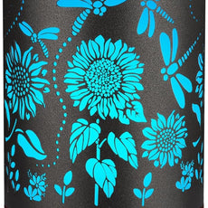 Essential Oils Diffuser,Christmas Aromatherapy Diffuser,Birthday Gifts for Women Mom Grandma,Metal Cool Mist Humidifier with 7 Colors Lights Waterless Auto Off Air Diffusers (Sunflower)