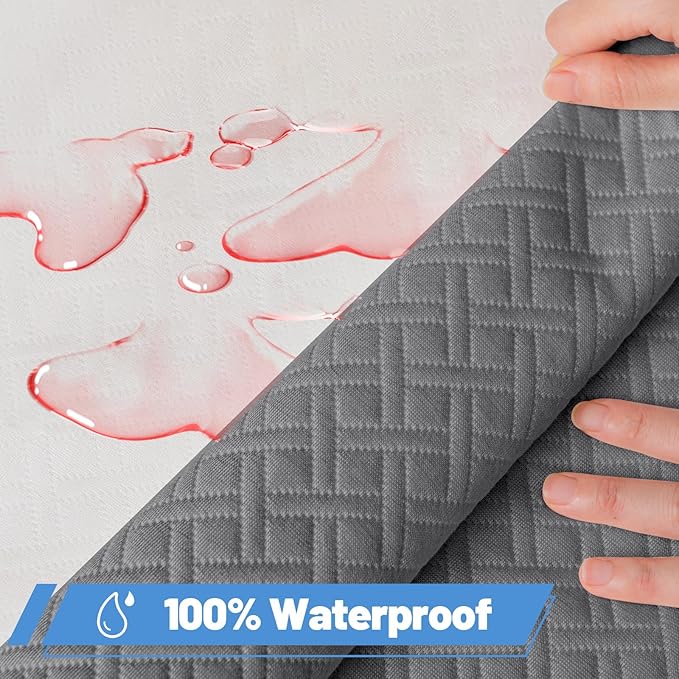 Premium Bamboo Mattress Protector – Full Size, Waterproof, & Ultra Soft Breathable Noiseless Washable Bed Mattress Cover for Comfort & Protection MC03FULL-LG