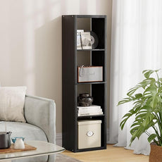 4 Cube Storage Organizer Single Row, Cube Shelf with Heavy-Duty Thick Boards, 13.31