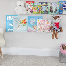 Rebecca Luxurious Acrylic Floating Shelves for Wall - 2 Pack of 16