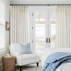 Extra Wide Pinch Pleat Linen Curtains 108 Inches Long for Living Room Sliding Glass Door 70 Inch Wide Semi Sheer Curtain Cream Ivory Boho Pleated Drape Hooks Rings 70x108 Large Window Curtain 1 Panel