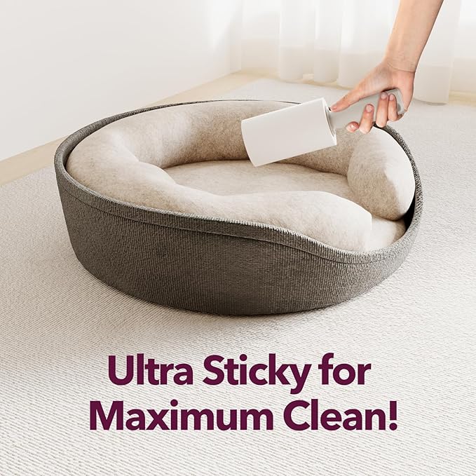 MEIQIHOME Lint Rollers for Pet Hair Extra Sticky, 660 Sheets Value Set Lint Roller with 3 Upgraded Handles, 6 Rollers Portable Pet Lint Remover for Clothes, Furniture, Carpet, Dog & Cat Hair Removal