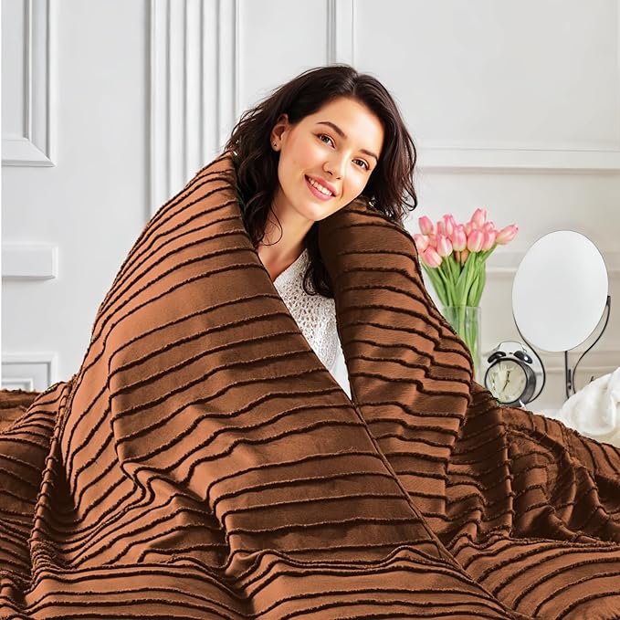 NEXHOME PRO California King Duvet Cover, Brunt Orange 3 Pieces Boho Tufted Duvet Cover Set, Soft and Lightweight Microfiber Comforter Cover Set (Brunt Orange Cal King, 104 x 98)-No Comforter