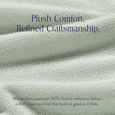 Brooklinen Super-Plush Bath Sheet and Hand Towel Set - 2 Bath Sheets 2 Hand Towels - Cotton, Highly Absorbent (Aloe)