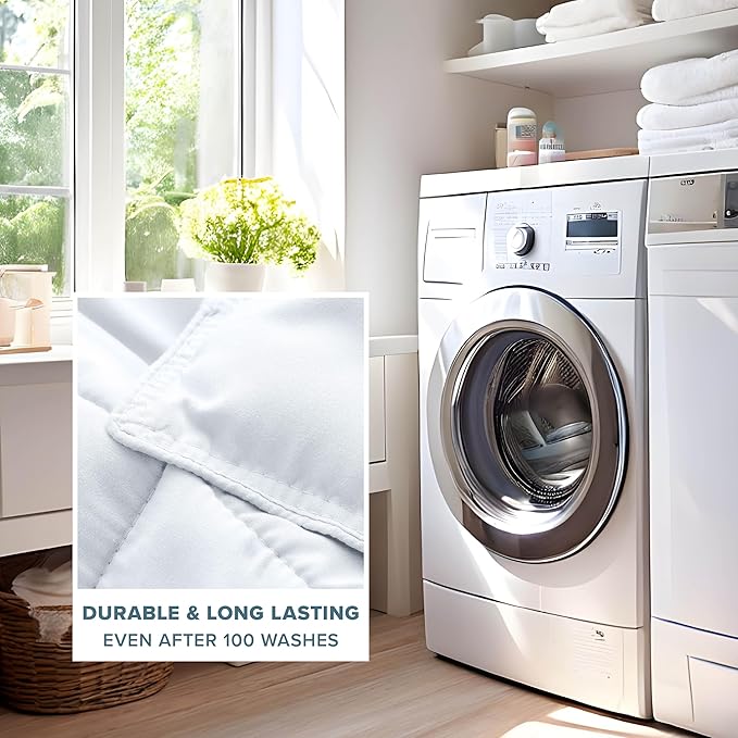 Bare Home Comforter Set - Super King Size - Ultra-Soft - Goose Down Alternative - Premium 1800 Series - All Season Warmth (Super King, White)