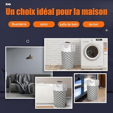 Caroeas 90L Light Laundry Basket (13 Colors), Waterproof Laundry Hamper, Laundry Bag with Padded Handles, Clothes Hamper, Collapsible Laundry Basket Easy Storage