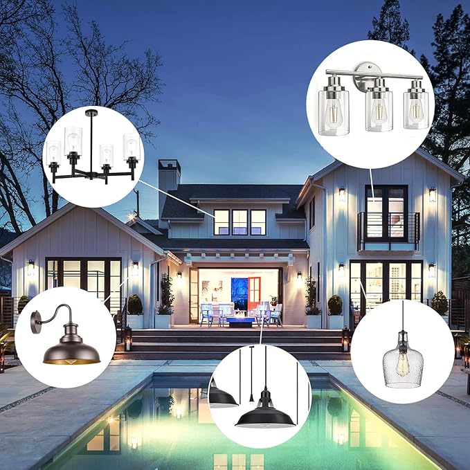 TJOY 6 Pack E26 Base Vintage LED Edison Light Bulbs, 60W Equivalent Dimmable, 4000K Natural White, 8W ST58 LED Filament Bulbs, 800Lumens, CRI80+, Antique Glass Style for Home, Bedroom, Farmhouse