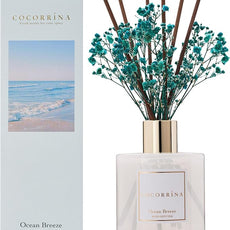 COCORRÍNA Reed Diffuser - Ocean Breeze Scented Diffuser with 8 Sticks Home Fragrance Reed Diffuser for Bathroom Shelf Decor