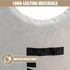 DOKEHOM 90L Large Laundry Basket, Collapsible Laundry Bag, Freestanding Tall Clothes Hamper, Foldable Washing Bin (Beige)