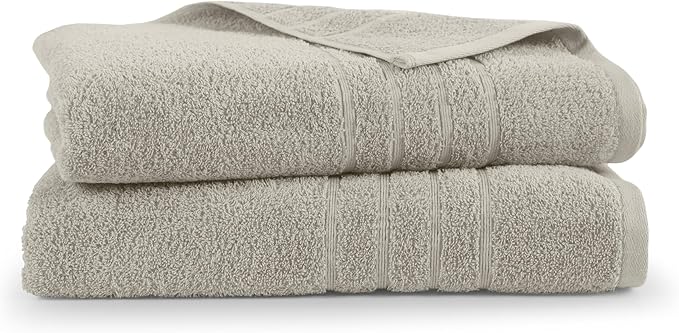 Martex 2-Pack Ultimate Performance Bath Sheet Set – 100% Cotton – 33” x 65” – Extra Large Bath Towels – Versatile – Low-Linting – Supersoft Bathroom Set – Super Absorbent – Easy Care – New Sand
