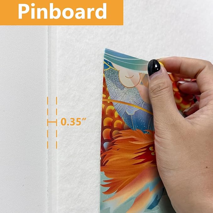 Large Cork Board Tiles for Wall with Push Pins, 36"x24" Bulletin Board Sets, Self-Adhesive Pin Board | Magrowill 6 Packs Felt Panels for Office Home Classroom Dorm