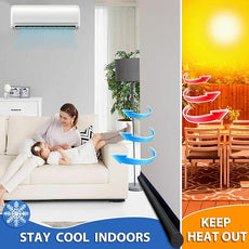 MAXTID Door Draft Stopper 36 Inch Black Adjustable Door Draft Blocker Front Door Draft Guard for Bottom of Doors Weather Stripping Door Seal Strip