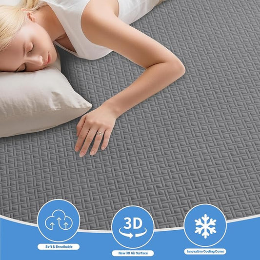 Premium Bamboo Mattress Protector – Full Size, Waterproof, & Ultra Soft Breathable Noiseless Washable Bed Mattress Cover for Comfort & Protection MC03FULL-LG