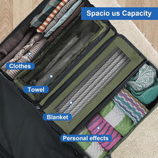 Suitcase Organizer, Travel Luggage Organizer Portable Hanging Travel Shelves Collapsible Hanging Packing Cubes for Carry on Suitcase