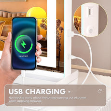 Hasipu Vanity Mirror with Lights and Bluetooth Speaker, 37