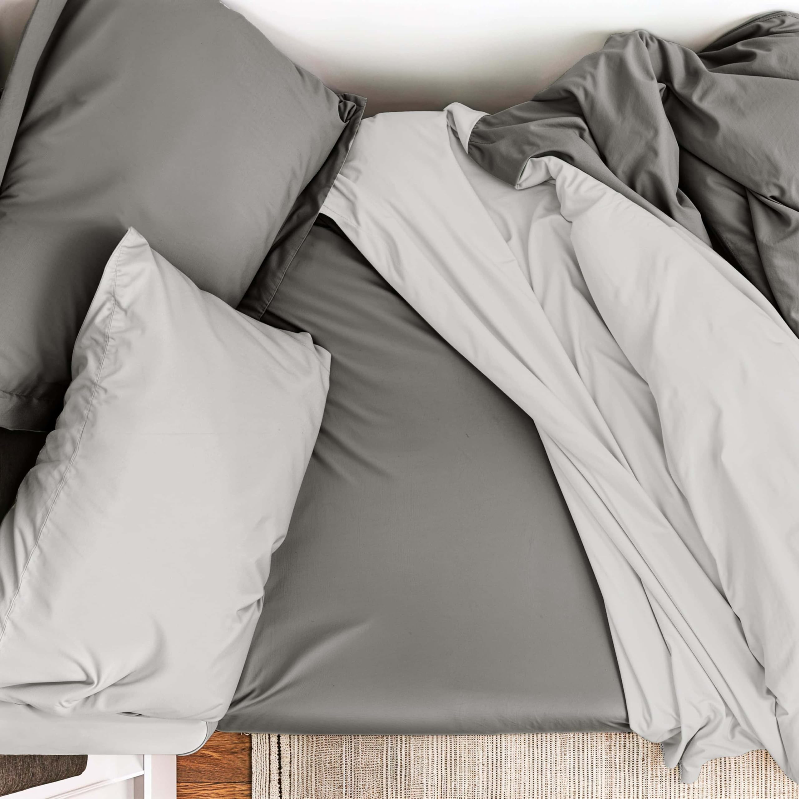 Hearth & Harbor Complete Dorm Room Set, Twin XL Comforter Set, Sheet Set, Mattress Protector, Towels and Organizers - All Dorm Accessories Included Dormly