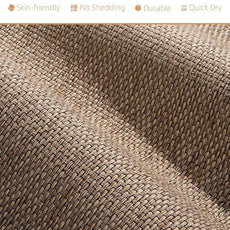 PADOOR Braided Toilet Rugs U Shaped, Non Slip Toilet Mats for Bathroom Floor Machine Washable Super Absorbent Contour Bath Rugs for Toilet Mat Quick Dry U Shaped Toilet Rug, 20''x24'' Brown