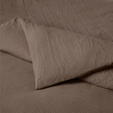 Amazon Basics Brushed Microfiber Comforter Set, Extra Soft with Natural Texture, 3-Piece, King, Brown