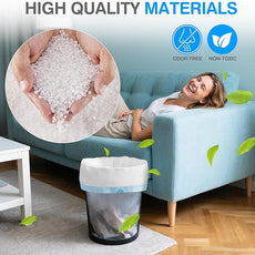 Charmount Small Trash Bags 4 Gallon, 200 Count Drawstring Mini Garbage Bags, Plastic Trash Can Liners for Bathroom Accessories, Bedroom, Dorm Room Essentials, Office