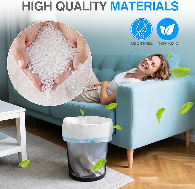 Charmount Small Trash Bags 4 Gallon, 200 Count Drawstring Mini Garbage Bags, Plastic Trash Can Liners for Bathroom Accessories, Bedroom, Dorm Room Essentials, Office