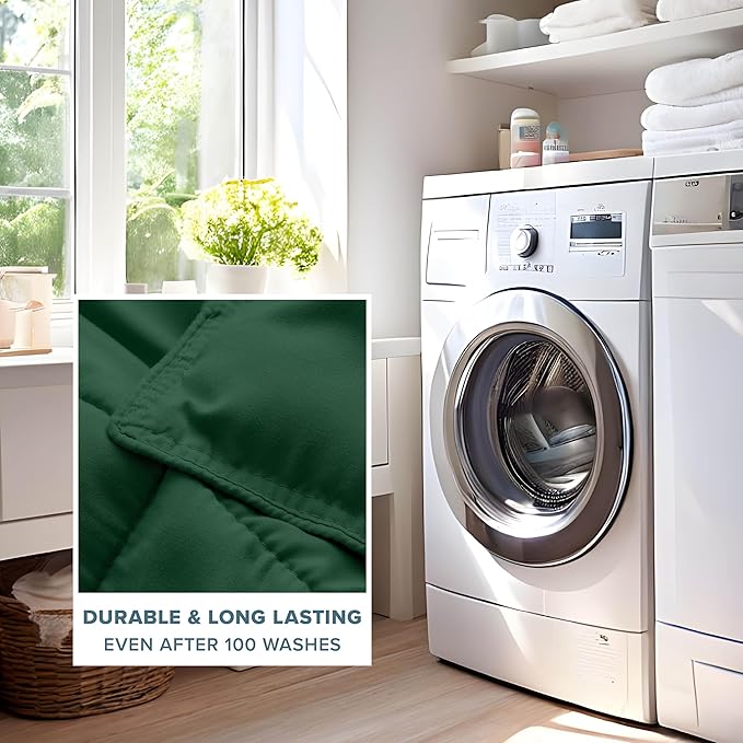 Bare Home Comforter Set - King/California King Size - Ultra-Soft - Goose Down Alternative - Premium 1800 Series - All Season Warmth (King/Cal King, Forest Green)