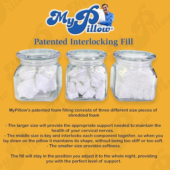 MyPillow Bedding Bed Pillows for Sleeping King Size, Set of 2, for Back, Stomach or Side Sleepers - My Pillow Classic Pillow [King, Medium]