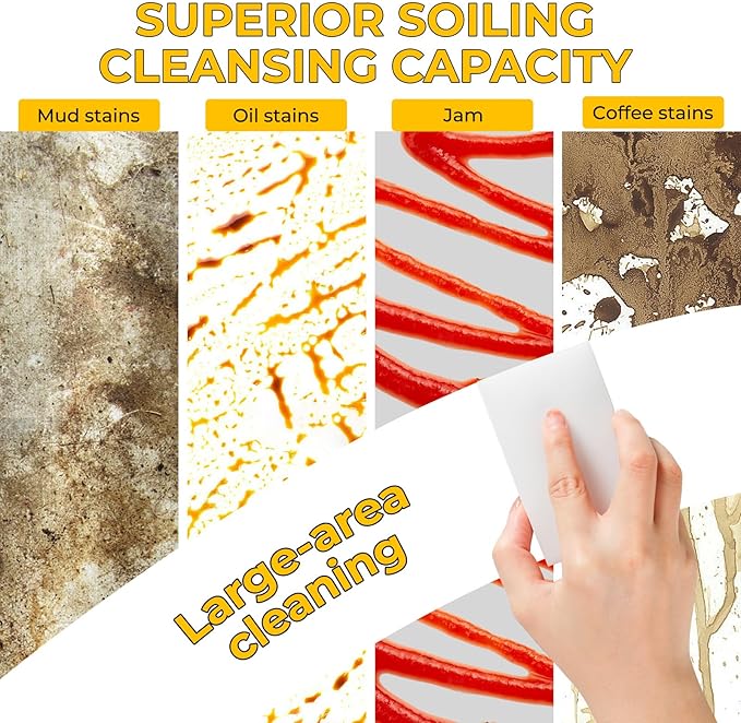 (50 Pack 3.9"x2.3"x0.8") Melamine Sponges Magic Cleaning Sponges in Bulk Eraser Sponges for Kitchen Bathroom Cleaning Supplies for Stains and Dirt