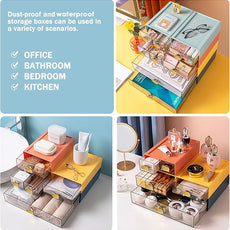 2PACK Stackable Storage Drawers for Desk 6.5