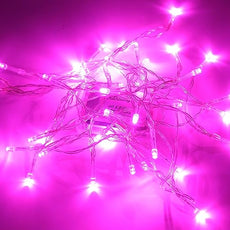 Karlling Battery Operated Pink 40 LED Fairy Light String Wedding Party Xmas Christmas Decorations(Pink,20 Pack)