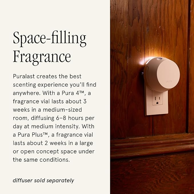 Pura x Studio McGee Home Scent Refill - Smart Air Diffuser - Up to 120-Hours of Luxury Fragrance per Refill - Home Essential - Clean & Safe Diffuser Fragrance - 2 Pack, Violet Fig