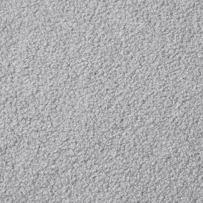 24KF Modern Upholstered Bed Bench Covered with Soft Boucle Teddy Fabric, Lovely Entryway Bench Ottoman with Armrest,5062-Gray