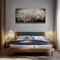 Gold Wall Decor Black Art Tree Wall Art for Living Room Canvas Painting Canvas Pistures Framed Modern Artwork for Home Kitchen 24