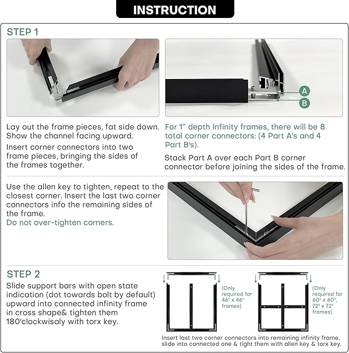 60"x60" XL Framed Wall Art - Industrial Dark Brown and Black Grunge (Frame Assembly Required)