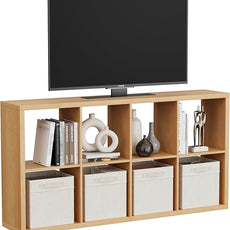 8 Cube Storage Organizer, Cube Shelf with Heavy-Duty Thick Boards, 25.12