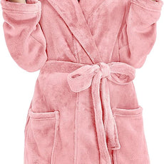 U2SKIIN Women Hooded Fleece Robe, Short Plush Robes for Womens With Hood Soft Warm Spa Bathrobe
