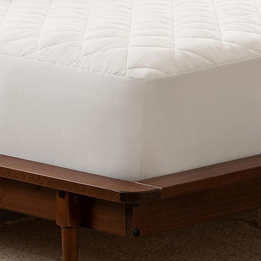 Serta Simply Clean Triple Action Mattress Pad, Waterproof Mattress Pad, Ultra Soft and Stain-Resistant Mattress Pad, Machine Washable, Twin, White