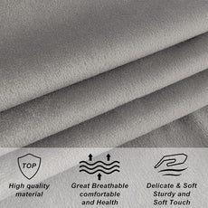 Velvet Upholstered Headboard Queen/Full Size Latest Model Wall Mount, Bed Frame Mount, Featuring High-Density Sponge Padding, Luxury Texture Easy Assembly Comfort and Style-Light Gray