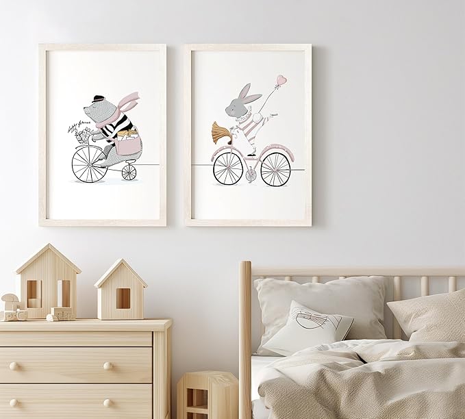 16x24 Frame Set of 3, White Wood Grain 16x24 Poster Frame for Gallery Wall Mounting (3 Pack,White)