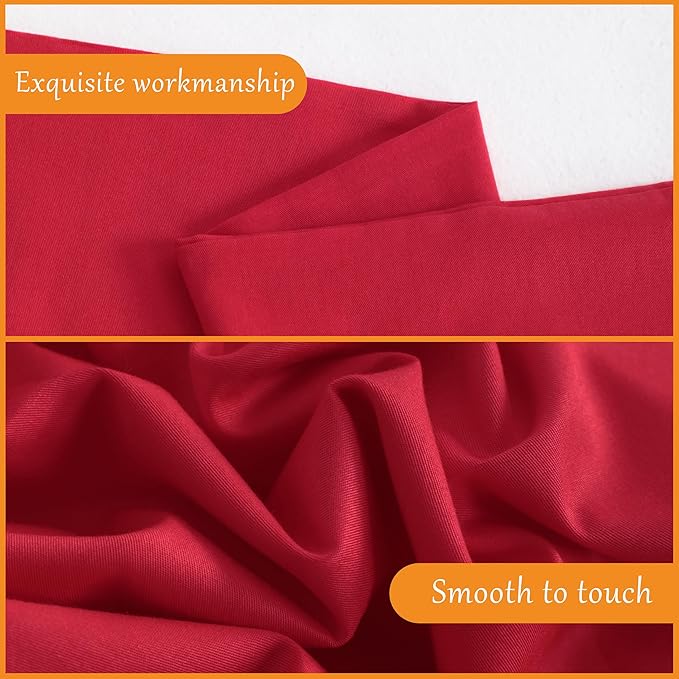 NTBAY Cotton Body Pillowcase - Envelope Closure 20x54 Pillowcase, Breathable and Soft Bed Pillow Case, Red