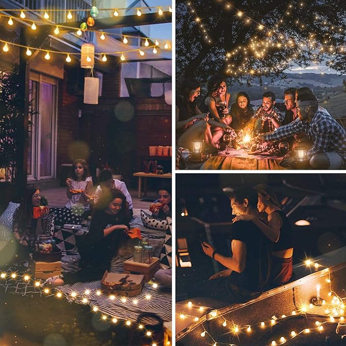 suddus Battery Operated Christmas Lights, 50 Led Twinkle Lights with Remote, Indoor String Lights for Tree, Backyard, Patio, Garden, Party, Bedroom, Living Room, Classroom, Warm White