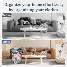 Pink Flamingo Laundry Basket,Foldable Waterproof Oxford Cloth Tote Bag Palm Leaf Laundry Hamper with Handles,20.8