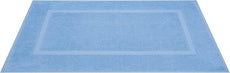 Cotton Paradise 100% Cotton Bath Mats for Bathroom Floor Set of 2 Pack, 20x34 Soft Absorbent Washable Quick Dry Tub Bathmat, Sky Blue Towel Bath Mat