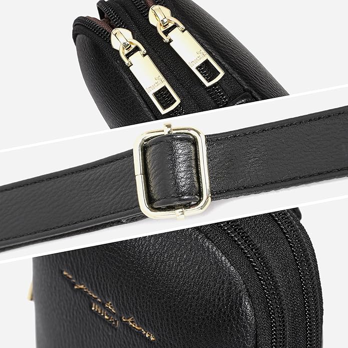 INICAT Travel Small Crossbody Sling Bags Women Cross Body Purses Passport Holder Vegan Leather Fanny Packs Birthday Gifts