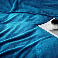 IR Imperial Rooms Fleece Blanket Twin Size 60 x 80 Inches - Super Soft Fluffy Throw Blanket for Sofa and Bed - Warm and Cozy Lightweight 400 GSM Microfiber Bed Throws Blankets (Twin, Teal)
