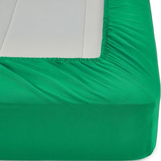 Amazon Basics 5 Piece Soft Microfiber Kid's Bed-in-a-Bag Bedding Set, Twin, Green, Solid