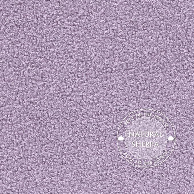 PINPLUS Folding Storage Ottoman Bench, Sherpa Ottoman with Storage, Large Long Shoes Bench Chest with Lid, Footrest for Living Room, Entryway, Purple, 31.5'' x 15.7'' x 15.7''