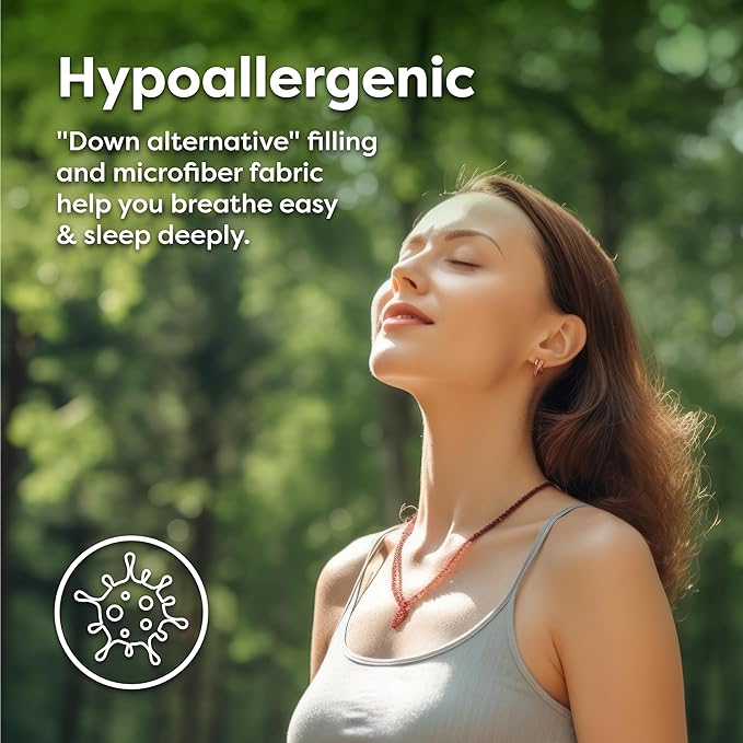 HOSPITOLOGY PRODUCTS Hypoallergenic Mattress Cover- Overstuffed - Deep Pocket - Goose Down Alternative Pillow Top Mattress Topper King - 78" W x 80" L